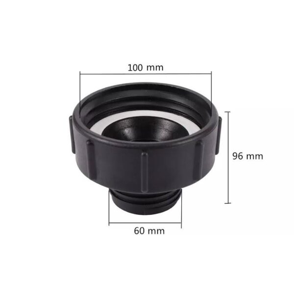 ⁦מתאם IBC ADAPTER צול 3.5 מתאם 100 MM  מ 3.5 צול ל 2 צול ומשפך דלק איתן⁩ – תמונה ⁦4⁩