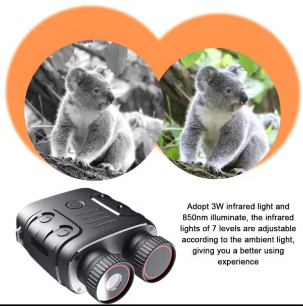 ⁦משקפת ראיית לילה אינפרא-אדום R18 1080P שימוש ביום ובלילה דלק איתן⁩ – תמונה ⁦4⁩