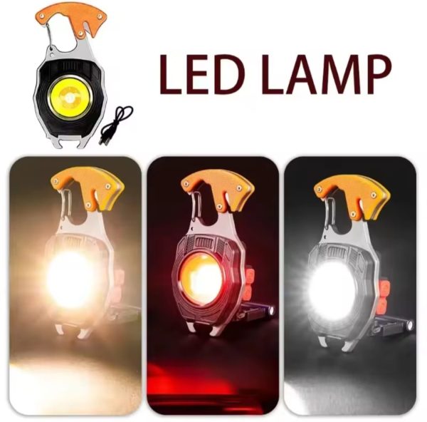 ⁦פנס נייד מיני LED לקמפינג  עם מצית דלק איתן⁩ – תמונה ⁦4⁩