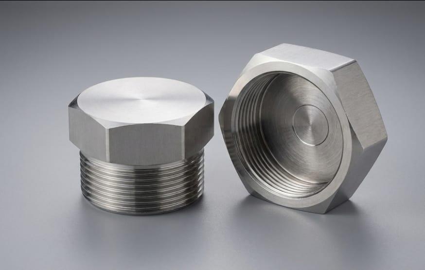 פקקים נירוסטה מכסים הברגה זכר ונקבה 2 צול BSP עשויים בחריטה דלק איתן