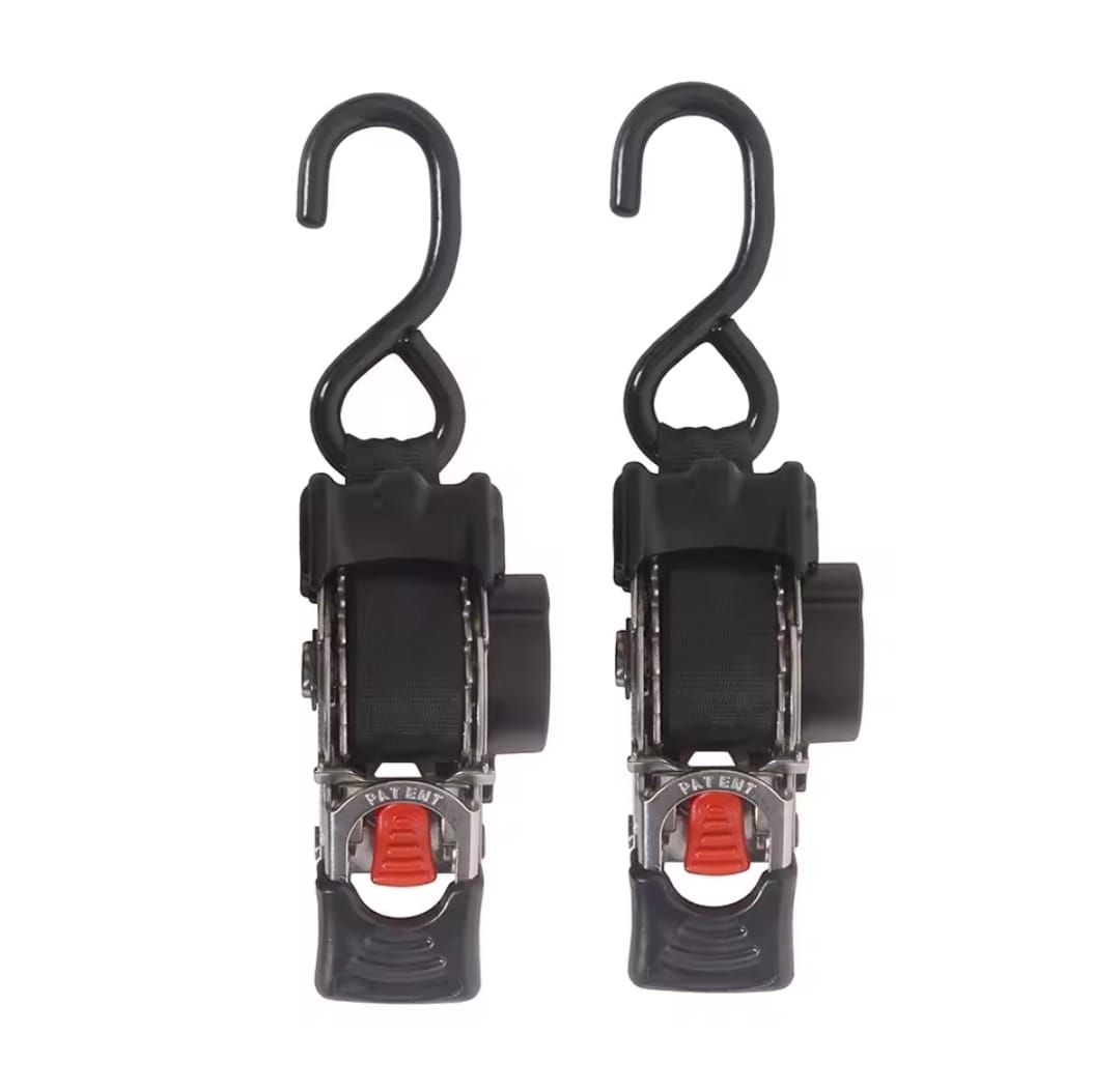 רצועות קיבוע ראצ'ט לקשירת טרקטורונים RZR ציוד כבד מקסימום 3300 ליברות דלק איתן