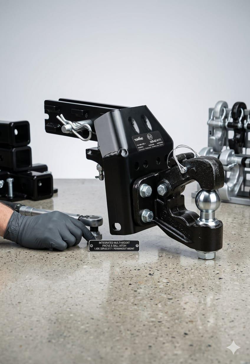 וו גרירה נשלף סילברדו וטנדרים גדולים 6.35 על 6.35 סמ תפוח 50 MM דלק איתן