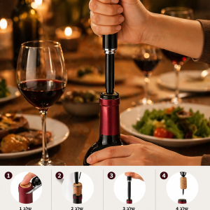 פותחן יין מקצועי בלחץ אוויר דלק איתן