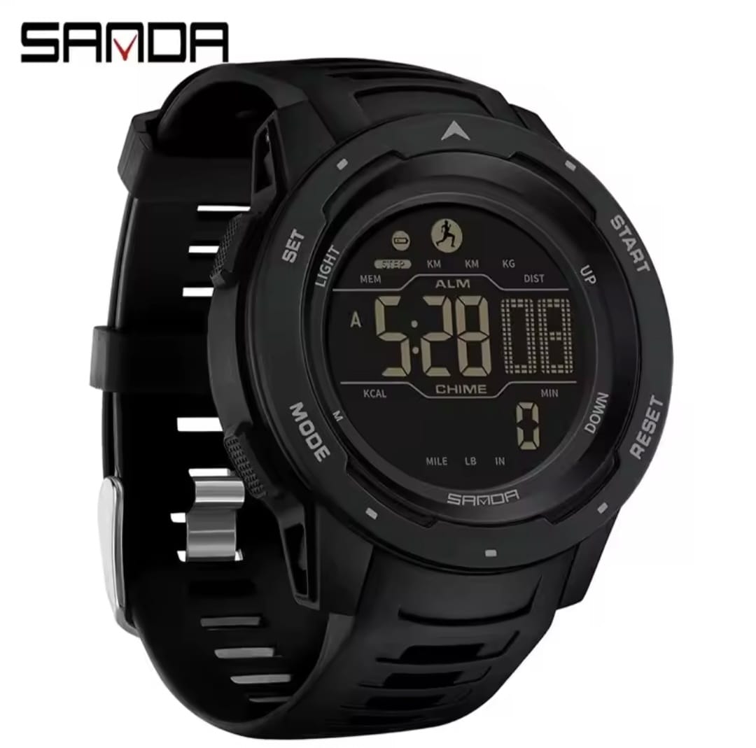 שעון ספורט דיגיטלי לגבר SANDA דגם 2145 שחור - דלק איתן